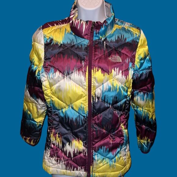 Youth The North Face 550 Fill Goose-down Puffer Coat Size Large 14/16 - Picture 2 of 9